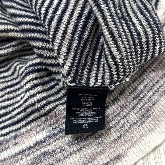 Theory Blue and White Striped Maxi Dress - Picture 10 of 13